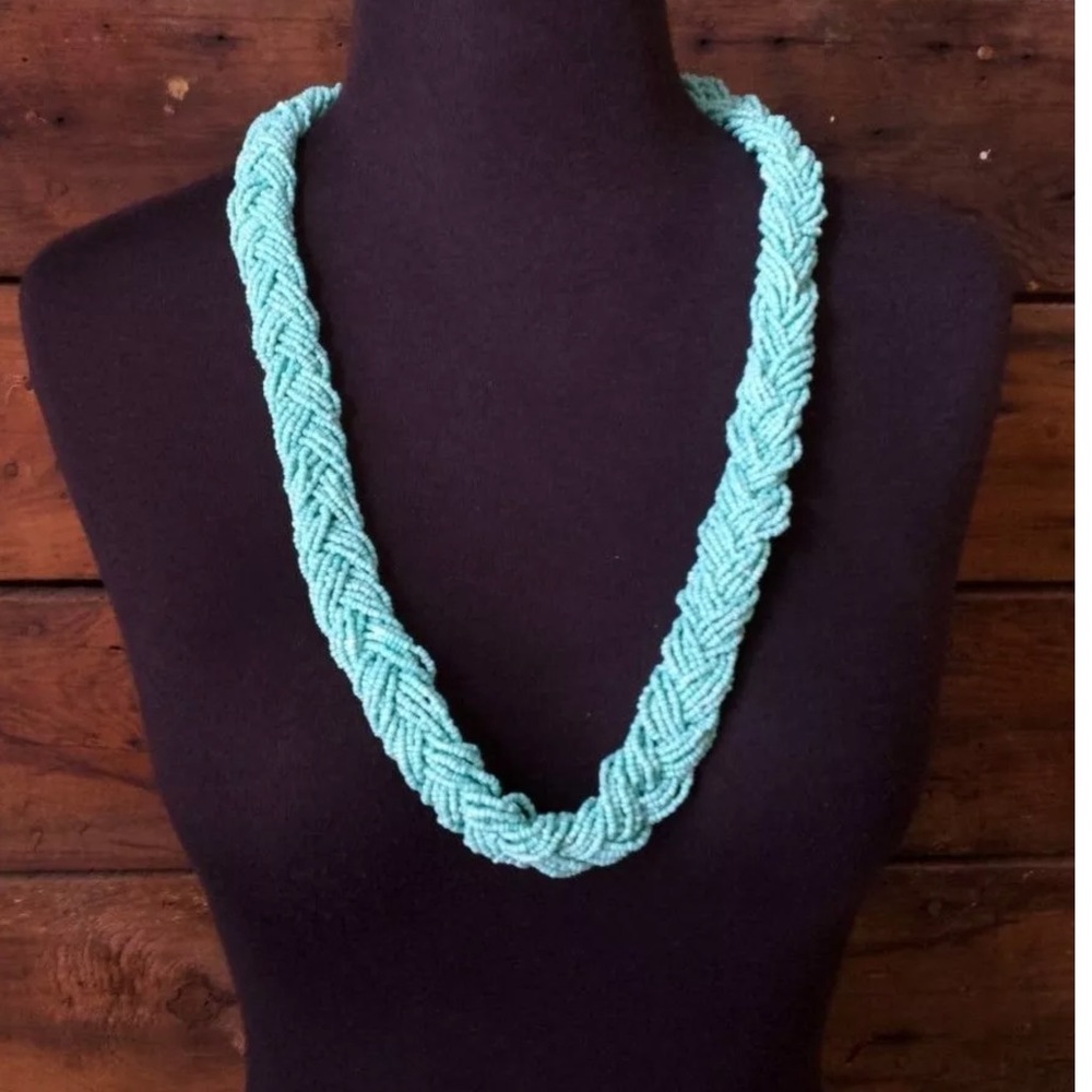 ♥️♥️♥️Vintage Teal Blue Multi-Strand Sweater NL